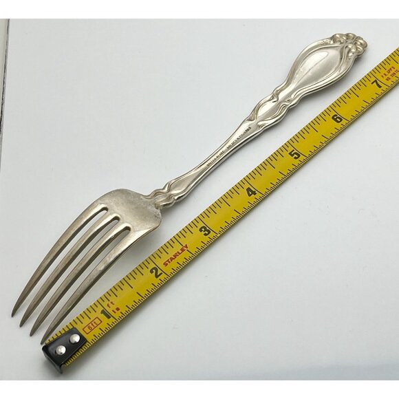 Vintage Holmes & Edwards Chalon Chatsworth Dinner Forks Set of 6 Monogrammed - Picture 4 of 7